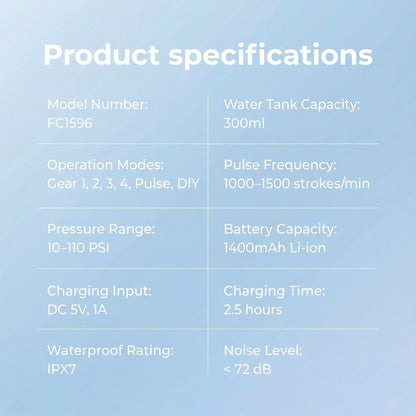 Nicefeel FC1596 — Portable Water Flosser