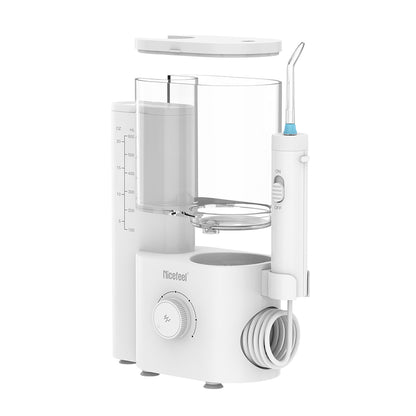Nicefeel countertop white dental water flosser on a white background