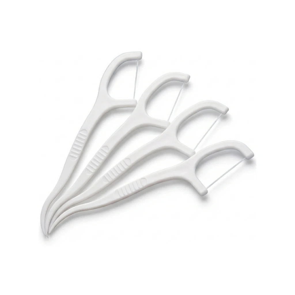 Premium Extra-Strong Floss Picks - 100 Pcs
