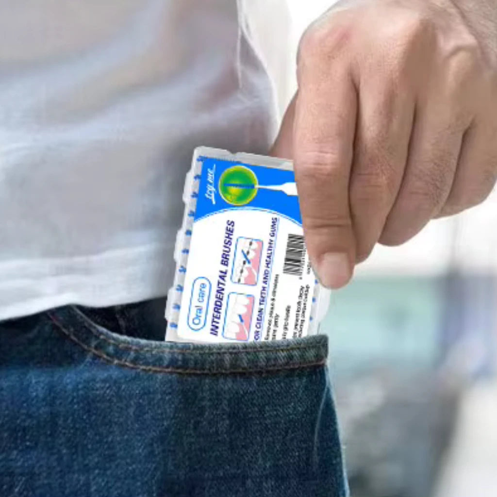 Soft Silicone Interdental Brushes - 40 Pcs