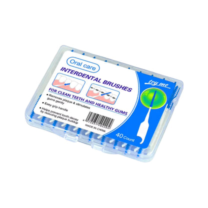 Soft Silicone Interdental Brushes - 40 Pcs